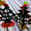 木製卓上クリスマスツリー２個