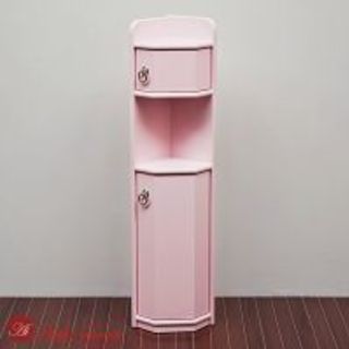 トイレコーナーラック ピンク ホワイト