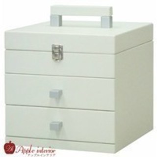 ケンホープ メーキャップBOXキューブ25 M2319-WH W25xD25xH25