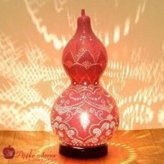 ひょうたんランプシェード 妖精の庭 ピンク - インテリア雑貨/小物