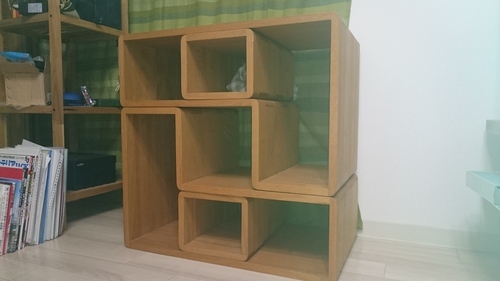 【無垢】久和屋タモ材マルチラック【美品】