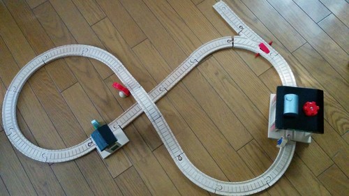 機関車　トーマス　木製レールセット