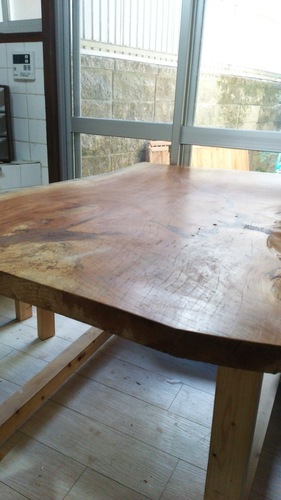 天然木☆桜一枚木☆手作りテーブルu0026椅子