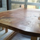 天然木☆桜一枚木☆手作りテーブル&椅子