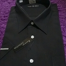 新品ワイシャツ黒の半袖