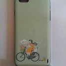 ☆新品 iphone6plus ケース グリーン 自転車 に乗る...