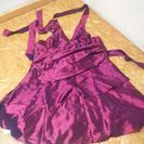 未着用　大きいサイズの紫色のドレス（ホルター）