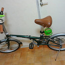 amico 可愛い深緑色の自転車 半年前購入 綺麗です