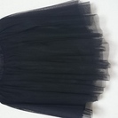 黒のオーガンジースカート(新品)